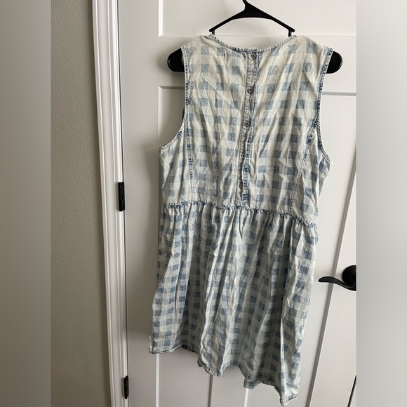 Love 2B free, 1x, plus, vintage, short dress, tunic top, plaid, fall, school - Picture 3 of 5